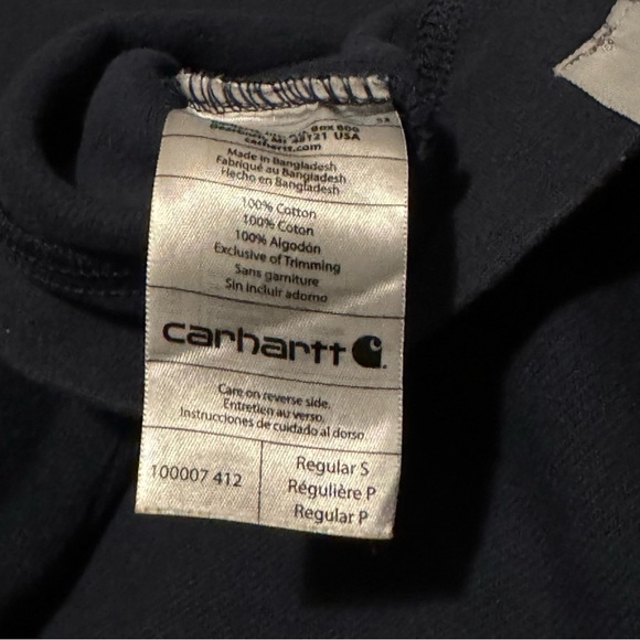 Carhartt Men’s Navy sweatshirt - Picture 5 of 6